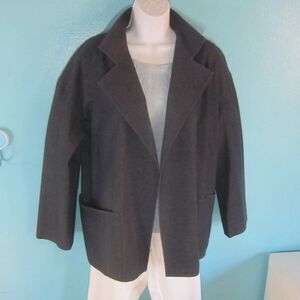 Company Ellen Tracy Size Petite M Denim Blue Cotton Wool Lightweight Work Jacket